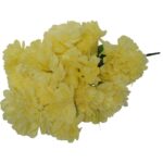 Żółty Bukiet Sztucznych Chryzantem w Kompozycji z Trawką - Dekoracja na Wszystkich Świętych - obrazek 2