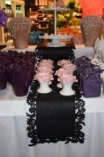 Czarny Bieżnik z Filcu 30x118cm - obrazek 2