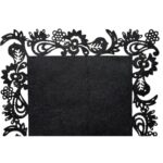 Czarny Bieżnik z Filcu 30x118cm