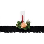 Czarny Bieżnik z Filcu 30x118cm - obrazek 3