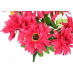 Bukiet 8 gerber w dodatkami w kolorze czerwonym - obrazek 3