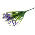 BUKIET 5 GAŁĄZEK Z KONWALIAMI 30 CM KOLOR FIOLETOWY - obrazek 3