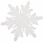 Komplet 6 Białych Zawieszek w Kształcie Śnieżynek 14 cm - obrazek 2