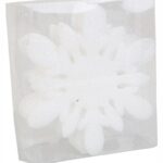 Komplet 6 Opalizujących Piankowych Zawieszek w Kształcie Śnieżynek 11cm w Boksie PVC