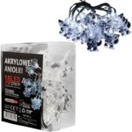 Lampki choinkowe na sznurze AKRYLOWE ANIOŁKI 10 led na baterie
