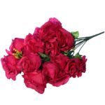 BUKIET 12 RÓŻ ROZWINIĘTYCH BORDOWYCH - obrazek 2