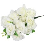 BUKIET 12 RÓŻ ROZWINIĘTYCH BIAŁYCH - obrazek 3