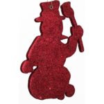 Komplet 65 zawieszek brokatowych czerwonych - obrazek 3