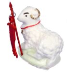 Baranek Wielkanocny Plastikowy Biały 7cm do Koszyczka Święconki / Dekoracja Świąteczna - obrazek 2