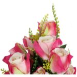 Bukiet 9 róż 45 cm kolor różowy - obrazek 2