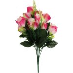 Bukiet 9 róż 45 cm kolor różowy