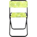 Składane krzesło turystyczne w kwiaty - obrazek 3