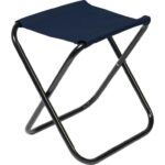 Krzesło turystyczne taboret składany granatowy