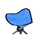Niebieskie składane krzesło turystyczne - obrazek 2