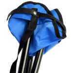 Niebieskie składane krzesło turystyczne - obrazek 3