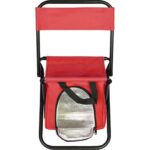 Czerwone Krzesło Turystyczne z Izolacyjną Torbą na Żywność - Aluminiowe, Poręczne i Odporne na Warunki Atmosferyczne BS-032 - obrazek 2
