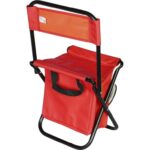 Czerwone Krzesło Turystyczne z Izolacyjną Torbą na Żywność - Aluminiowe, Poręczne i Odporne na Warunki Atmosferyczne BS-032 - obrazek 3