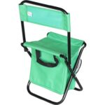 Zielone Krzesełko Turystyczne i Wędkarskie z Oparciem i Izolacyjną Torbą na Żywność BS-032 - obrazek 3