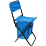 Krzesło turystyczne składane z torbą izolacyjną niebieskie - obrazek 3