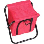 Krzesło turystyczne z torbą izolacyjną czerwone - obrazek 3