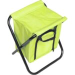 Krzesło turystyczne i wędkarskie z izolacyjną torbą na żywność - Zielone - obrazek 3
