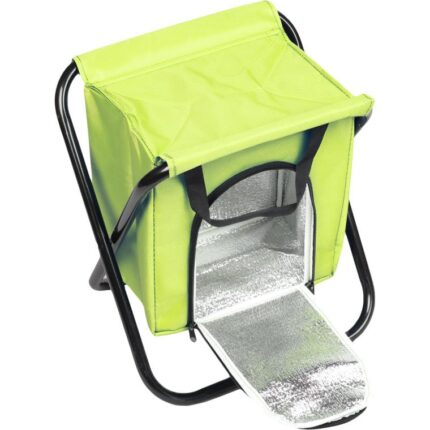 Krzesło turystyczne i wędkarskie z izolacyjną torbą na żywność - Zielone