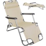 Multifunkcyjny Leżak Ogrodowy Goliat BS065 w Kolorze Cappuccino