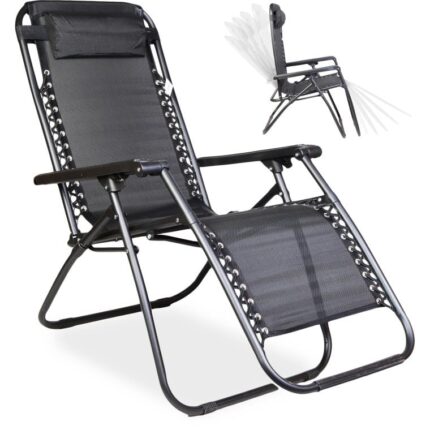 Fotel ogrodowy BS69 czarny