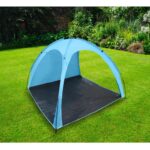 Niebieski Namiot Plażowy z Poliestru w Pokrowcu - obrazek 3