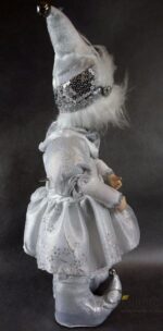 Ceramiczna Figurka Pierrot Dziewczynka z Ruchomymi Elementami i Pozytywką - obrazek 2