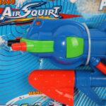 Niebieski Pistolet na Wodę 43cm z Odwróconym Pojemnikiem i Systemem Ciśnieniowym - obrazek 2