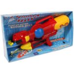 Czerwony Pistolet na Wodę o Długości 45 cm z Rewersyjnym Bębnem na Wodę i Systemem Ciśnieniowym - obrazek 2