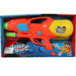 Pomarańczowy Pistolet na Wodę o Długości 38 cm z Innowacyjnym Systemem Mocowania Pojemnika i Ciśnienia