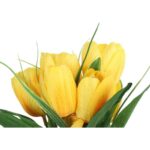 Bukiet 6 TULIPANÓW z trawką 34 cm - obrazek 2