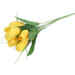 Bukiet 6 TULIPANÓW z trawką 34 cm - obrazek 3