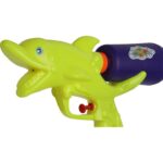 Żółty Pistolet na Wodę z Pojemnikiem Ciśnieniowym w Kształcie Rekina 24 cm - obrazek 2