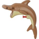 PISTOLET NA WODĘ PSIKAWKA 20 cm REKINEK BRĄZOWY