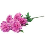 BUKIET 6 CHRYZANTEM BIAŁYCH 72 CM FIOLETOWYCH - obrazek 3