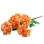 BUKIET 6 CHRYZANTEM POMARAŃCZOWYCH 72 CM - obrazek 3