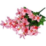 BUKIET 13 GAŁĄZEK Z CLEMATISAMI KOLOR RÓŻOWY - obrazek 3