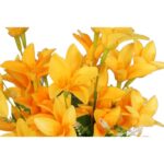 Sztuczny Bukiet Żółtych Clematisów - 13 Gałązek, Wysokość 48 cm - obrazek 2