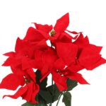 BUKIET 5 SZTUCZNYCH GWIAZD BETLEJEMSKICH, 50 CM, KOLOR CZERWONY - obrazek 2
