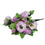 Sztuczny Bukiet Jasno fioletowych Anemonów - 14 Sztuk, 54 cm - obrazek 3