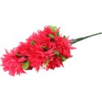 Sztuczny Bukiet Różowych Chryzantem - 10 Sztuk, Idealny na Wszystkich Świętych - obrazek 2