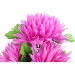 Bukiet 6 dużych chryzantem w kolorze różowym 60 cm - obrazek 2
