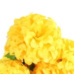 Bukiet 9 dużych chryzantem w kolorze żółtym 62 cm - obrazek 2