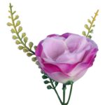 BUKIET SZTUCZNYCH RÓŻ FIOLETOWYCH - 20 SZTUK Z DODATKAMI, WYSOKOŚĆ 56 CM - obrazek 3