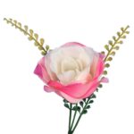 BUKIEET 20 SZTUCZNYCH RÓŻ W KOLORZE RÓŻOWYM O WYSOKOŚCI 56 CM - obrazek 3