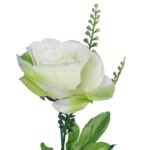 Bukiet Sztucznych Róż w Kolorze Zielonym - 20 Sztuk - obrazek 3