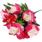 BUKIET 10 KWIATÓW MIX AMARYLIS RÓŻA KOLOR RÓŻOWY - obrazek 3